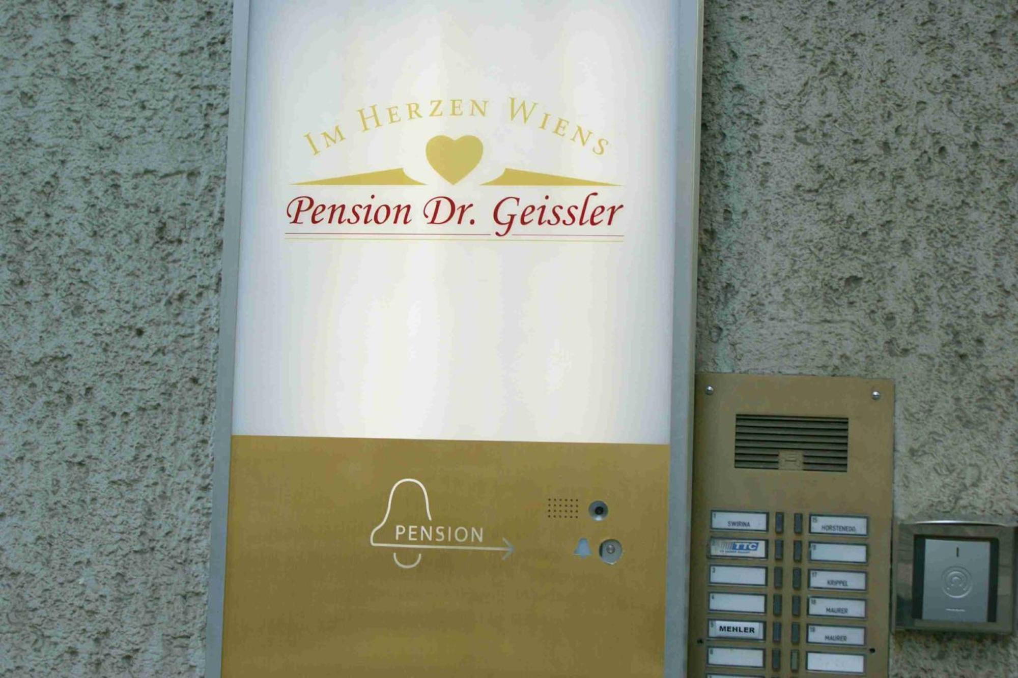 Pension Dr. Geissler Hotel Vienna Exterior photo